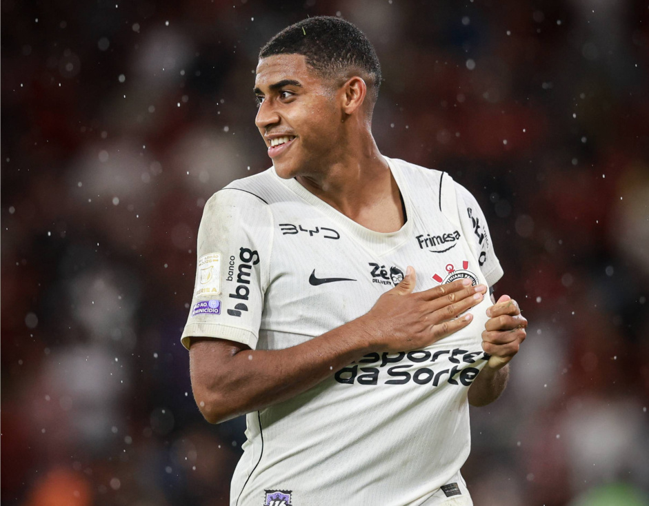 Gui Negão sobe na artilharia do Corinthians após marcar contra o Flamengo